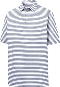 FootJoy Men's Stretch Lisle Short Sleeve Golf Polo White/lavender