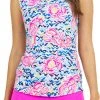 IBKUL Women's Sleeveless 1/4 Zip Limited Edition Bonnie Print Golf Polo Bonnie Hot Pink/yellow 1 IBKUL Women's Sleeveless 1/4 Zip Limited Edition Bonnie Print Golf Polo Bonnie Hot Pink/yellow -Golf Apparel Sales Shop unnamed file 7521
