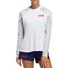 Adidas Women's HEAT.RDY USA Long Sleeve Mock Neck Golf T-Shirt White/grey 2 Adidas Women's HEAT.RDY USA Long Sleeve Mock Neck Golf T-Shirt White/grey -Golf Apparel Sales Shop unnamed file 7547