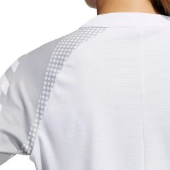 Adidas Women's HEAT.RDY USA Long Sleeve Mock Neck Golf T-Shirt White/grey -Golf Apparel Sales Shop unnamed file 7552