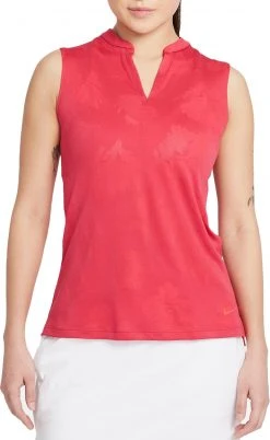 Nike Women's Dri-Fit Victory Sleeveless Golf Polo Very Berry/fusion Red