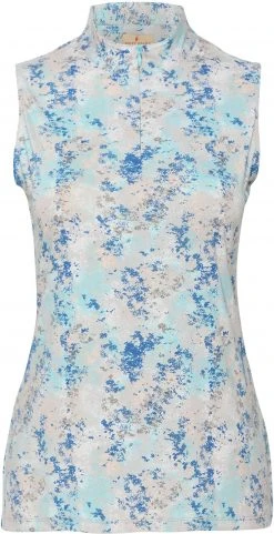 Sport Haley Women's Kona Watercolor Print Sleeveless Golf Polo Multi