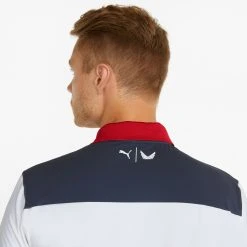 PUMA Men's Volition Colorblock Golf Polo Ski Patrol/navy Blazer -Golf Apparel Sales Shop unnamed file 7613