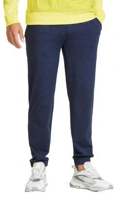 PUMA Men's EGW CLOUDSPUN Progress Golf Joggers Navy Blazer Heather