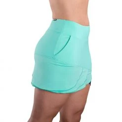 SwingDish Women's Sandra 16.5'' Golf Skort Teal 9 SwingDish Women's Sandra 16.5'' Golf Skort Teal -Golf Apparel Sales Shop unnamed file 7664