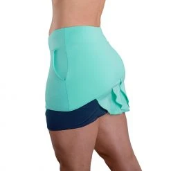 SwingDish Women's Sandra 16.5'' Golf Skort Teal 10 SwingDish Women's Sandra 16.5'' Golf Skort Teal -Golf Apparel Sales Shop unnamed file 7665