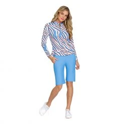 Tail Women's Aldyn Long Sleeve Golf Top Zebra Safari -Golf Apparel Sales Shop unnamed file 7722