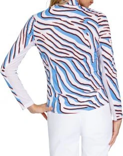 Tail Women's Aldyn Long Sleeve Golf Top Zebra Safari -Golf Apparel Sales Shop unnamed file 7723