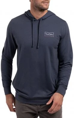 TravisMathew Men's Spice Spice Baby Golf Hoodie Blue Night