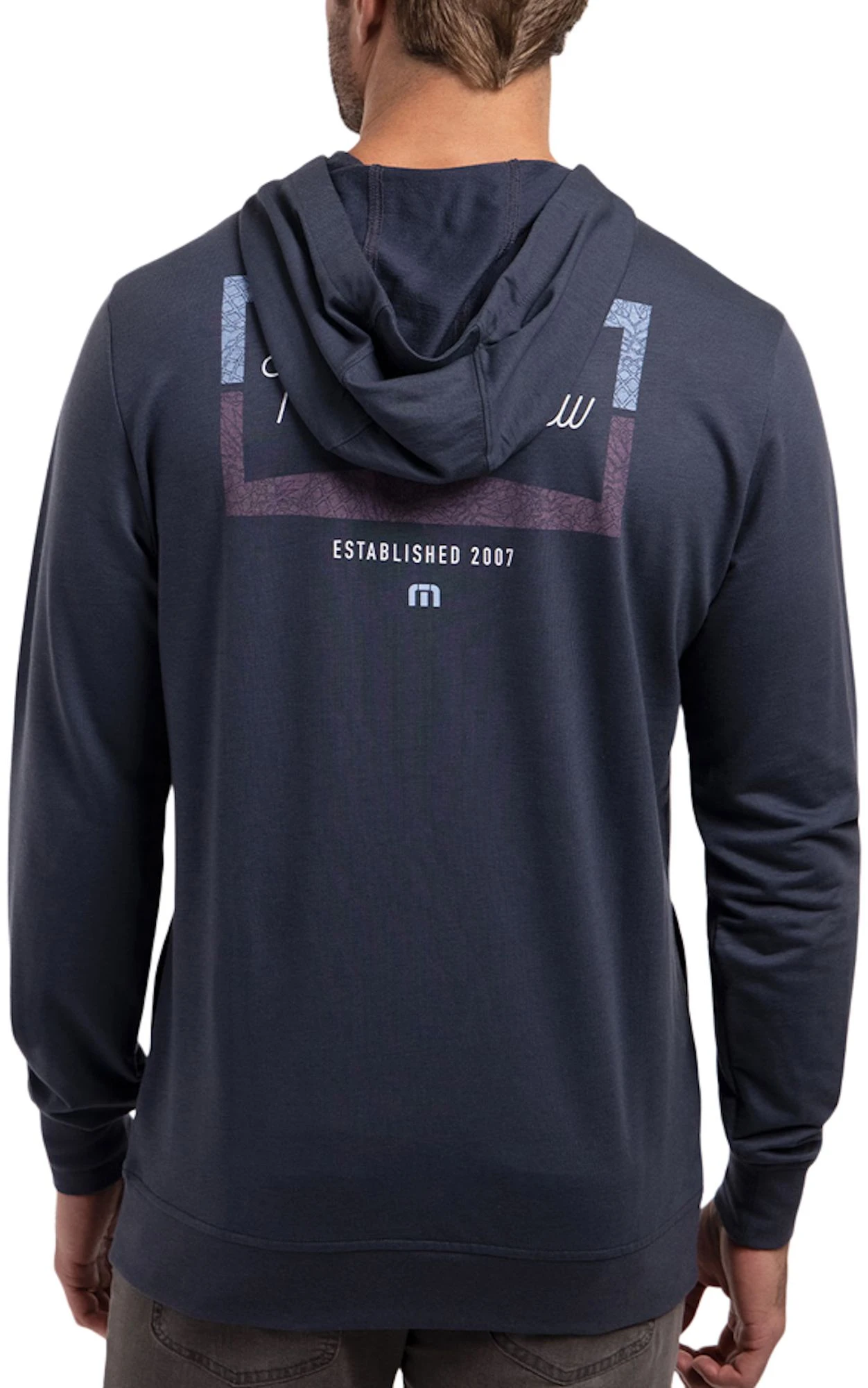 TravisMathew Men's Spice Spice Baby Golf Hoodie Blue Night 4 TravisMathew Men's Spice Spice Baby Golf Hoodie Blue Night - Image 2