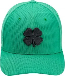 Black Clover Men's Flew Waffle 10 Fitted Golf Hat Green