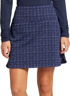 Lady Hagen Women's 17" Boucle Golf Skort Marlin/dark Navy