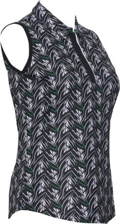 Bette & Court Women's Frolic Sleeveless Golf Polo Black 6 Bette & Court Women's Frolic Sleeveless Golf Polo Black -Golf Apparel Sales Shop unnamed file 8058