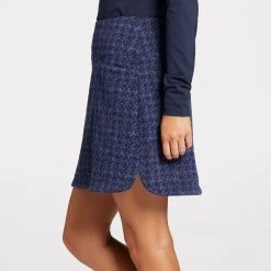 Lady Hagen Women's 17" Boucle Golf Skort Marlin/dark Navy -Golf Apparel Sales Shop unnamed file 808