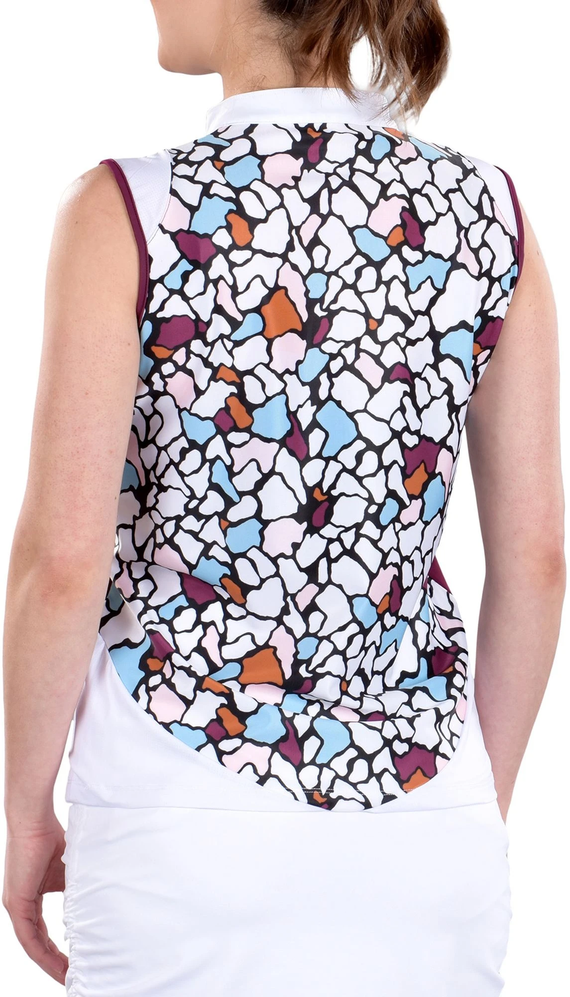 SwingDish Women's Ivy Sleeveless Golf Top Printed 4 SwingDish Women's Ivy Sleeveless Golf Top Printed - Image 2