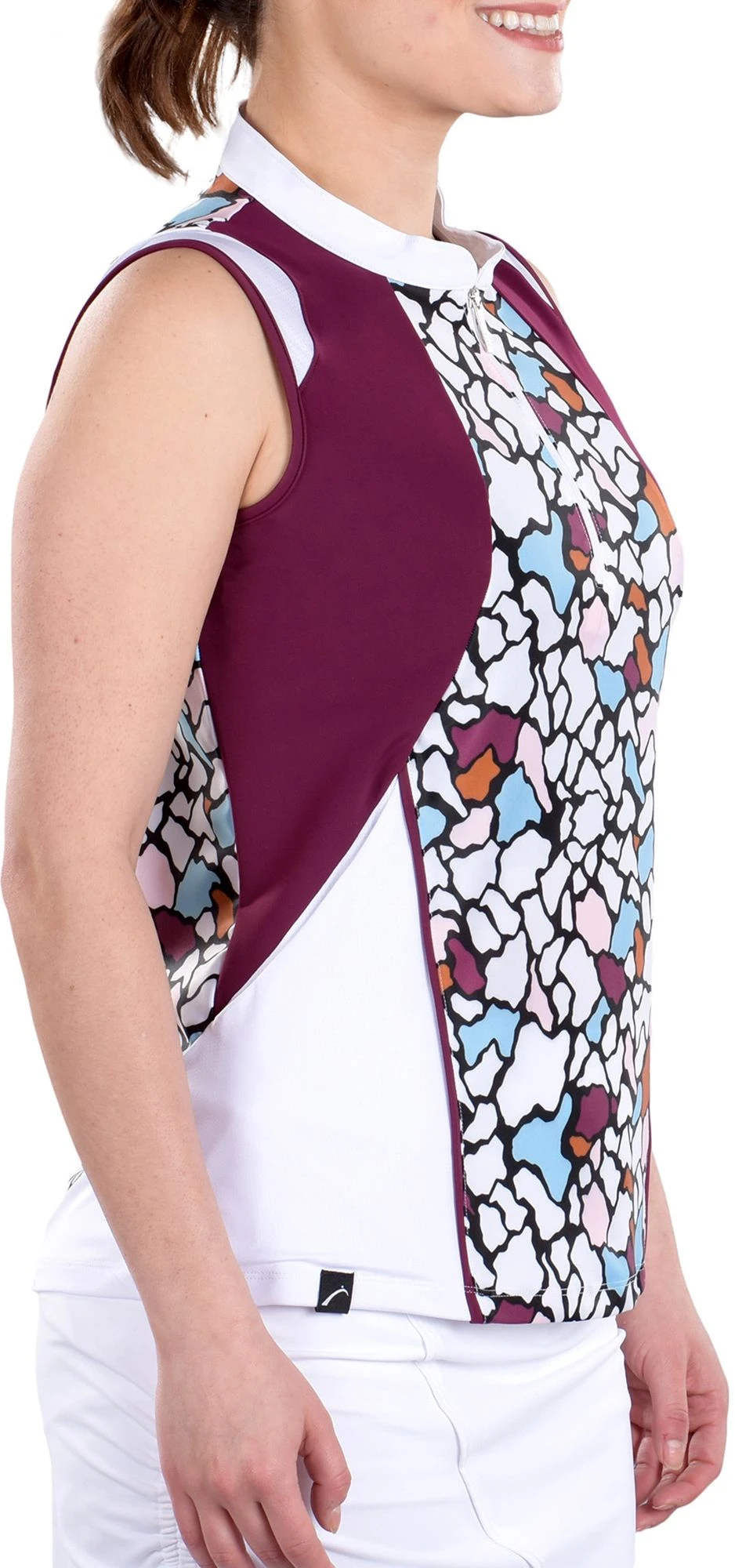 SwingDish Women's Ivy Sleeveless Golf Top Printed 5 SwingDish Women's Ivy Sleeveless Golf Top Printed - Image 3