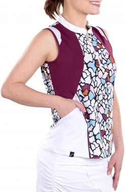 SwingDish Women's Ivy Sleeveless Golf Top Printed 9 SwingDish Women's Ivy Sleeveless Golf Top Printed -Golf Apparel Sales Shop unnamed file 8092