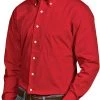 Antigua Men's Dynasty Button Down Long Sleeve Shirt Dark Red -Golf Apparel Sales Shop unnamed file 8095