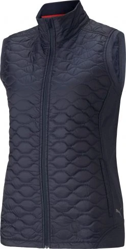 Puma Women's Cloudspun WRMLBL Golf Vest Navy Blazer