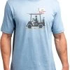 TravisMathew Men's Eureka T-Shirt Heather Blue -Golf Apparel Sales Shop unnamed file 8419