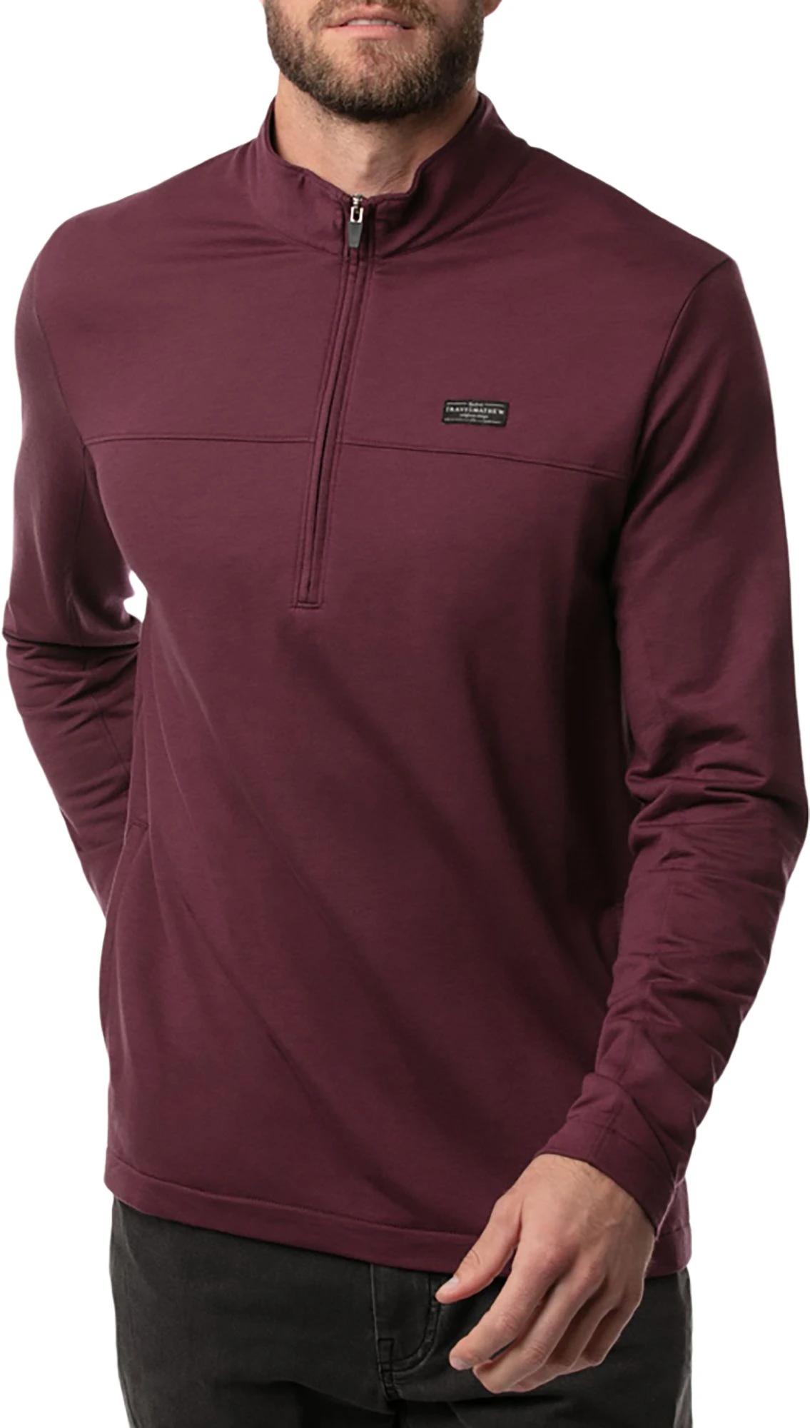 TravisMathew Men's Brisk Beach Golf Jacket Heather Mauve 3 TravisMathew Men's Brisk Beach Golf Jacket Heather Mauve