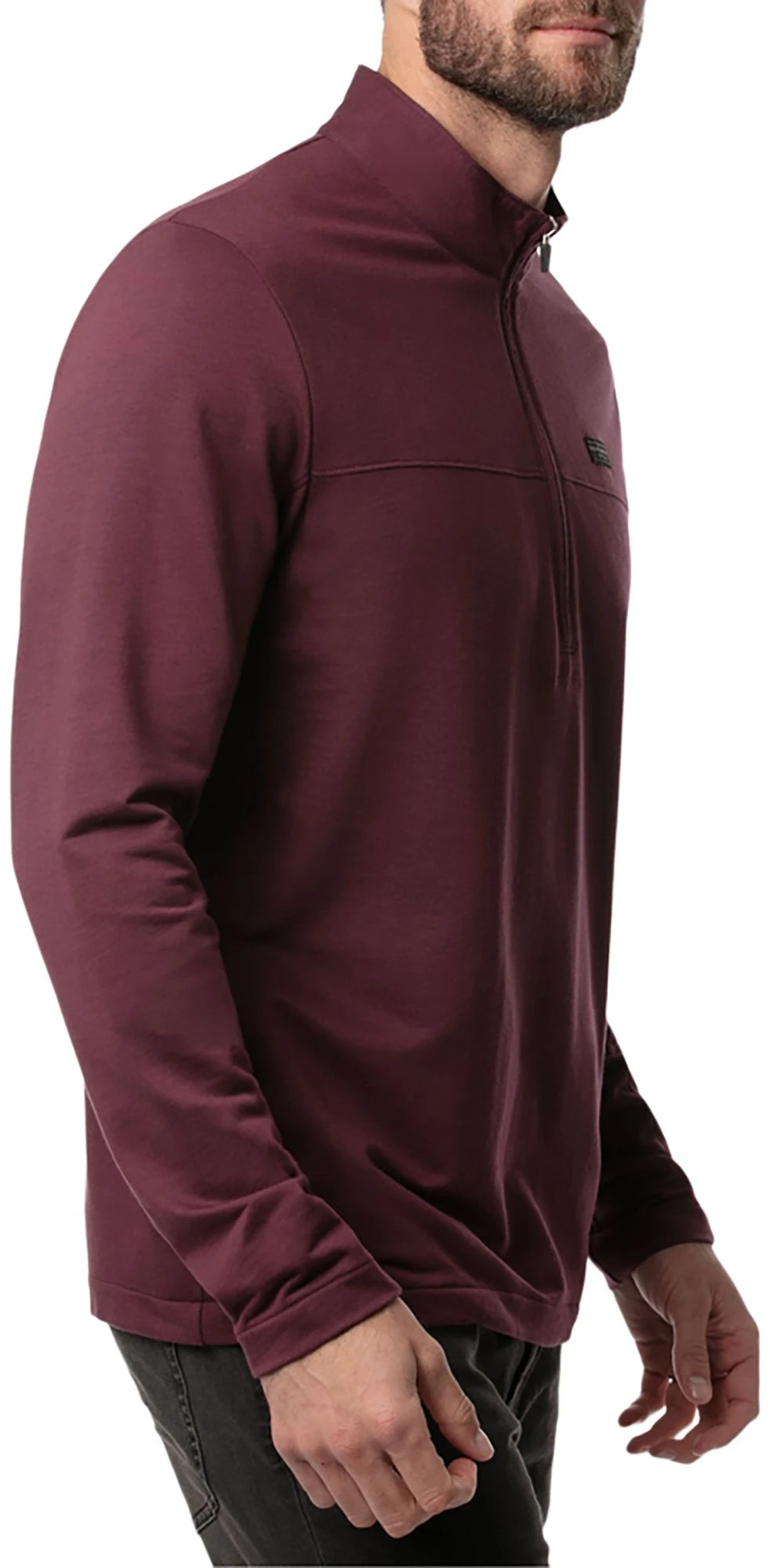 TravisMathew Men's Brisk Beach Golf Jacket Heather Mauve 5 TravisMathew Men's Brisk Beach Golf Jacket Heather Mauve - Image 3