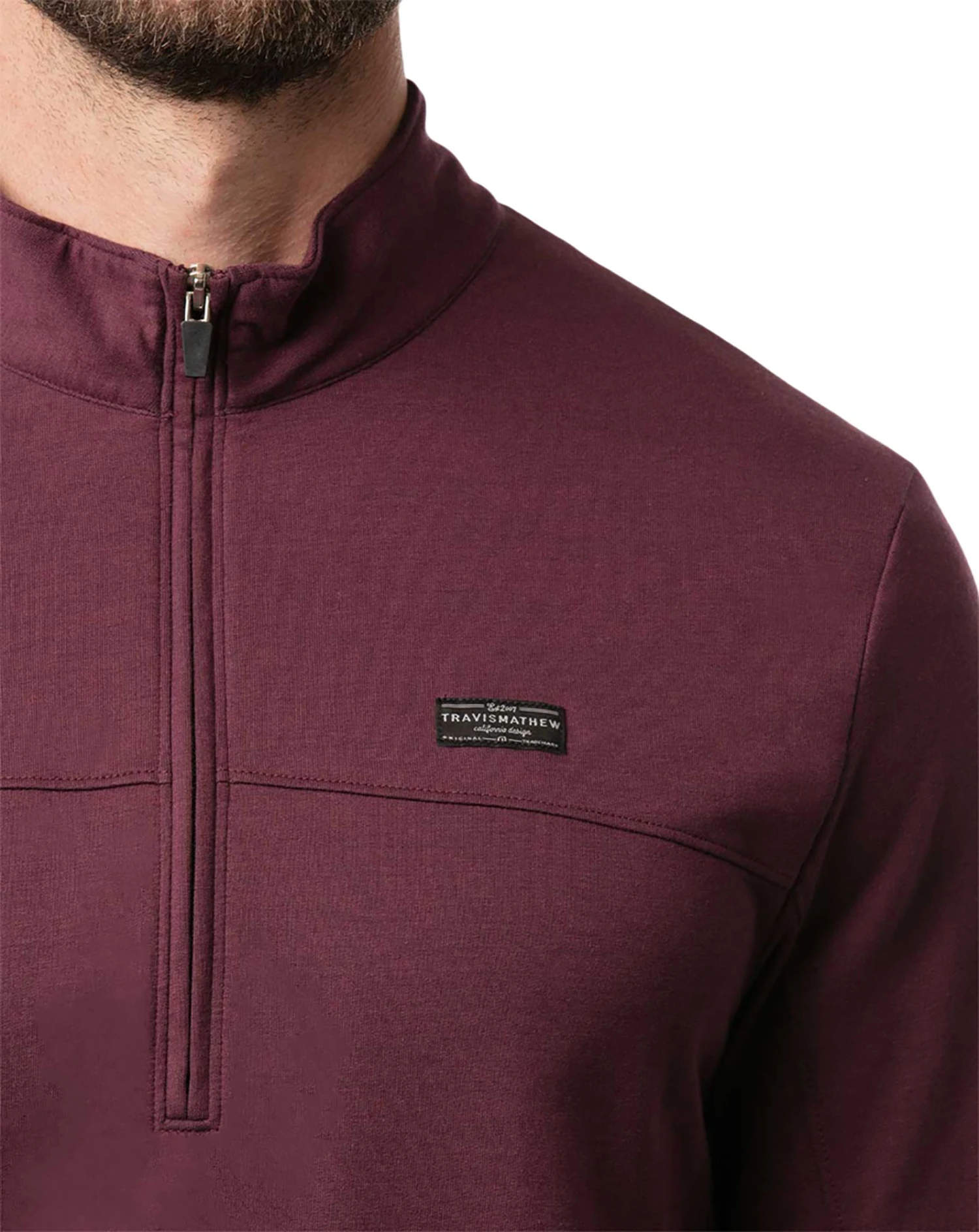 TravisMathew Men's Brisk Beach Golf Jacket Heather Mauve 7 TravisMathew Men's Brisk Beach Golf Jacket Heather Mauve - Image 5