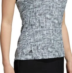 Adidas Women's Ultimate365 Primegreen Sleeveless Golf Polo Black/halo Mint -Golf Apparel Sales Shop unnamed file 8470