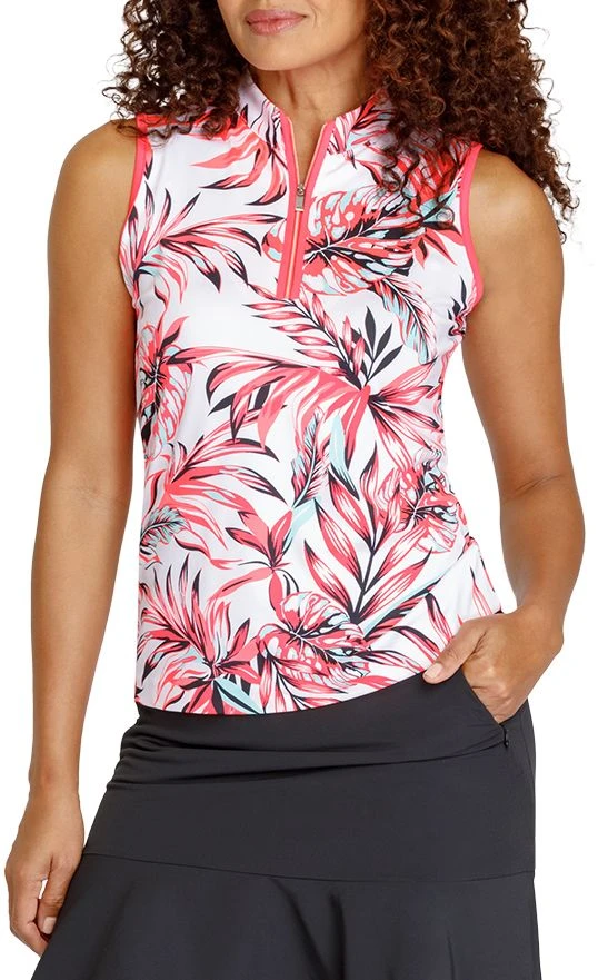 Tail Women's Jacquelle Sleeveless Golf Polo Island Breeze/diva 6 Tail Women's Jacquelle Sleeveless Golf Polo Island Breeze/diva - Image 4