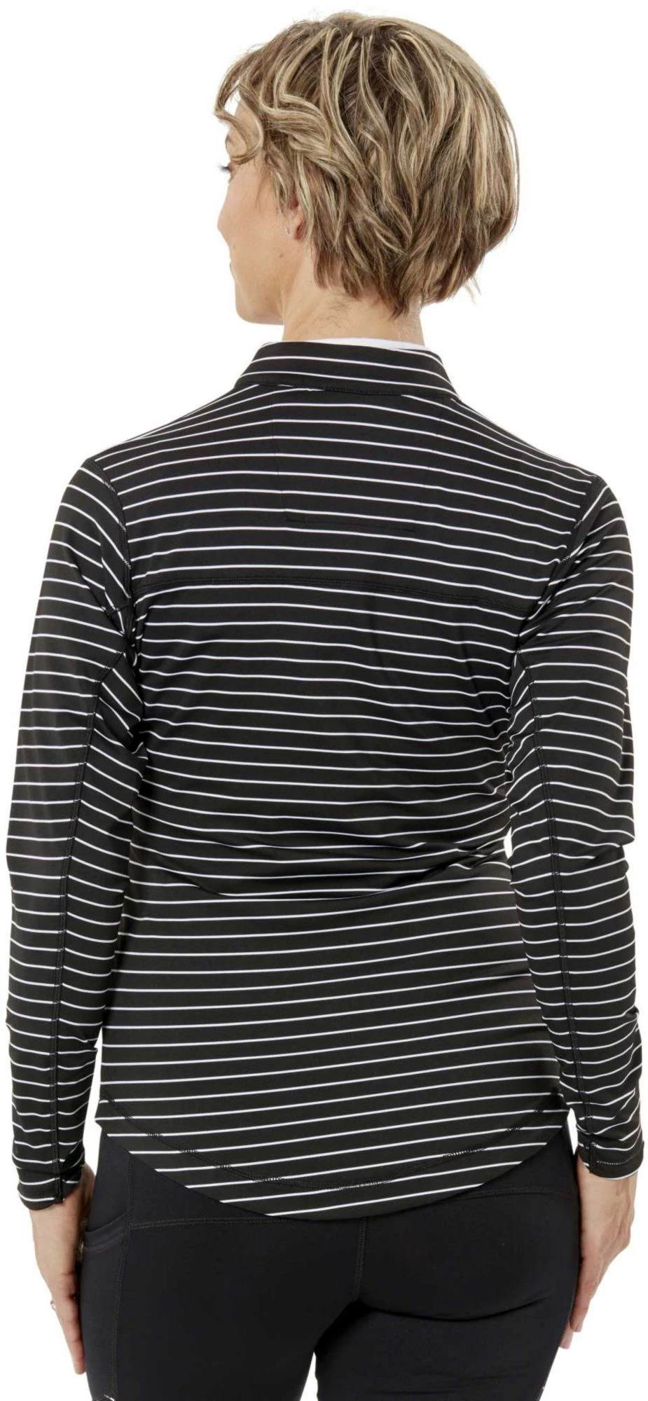 Nancy Lopez Golf Nancy Lopez Women's Jazzy Full Zip Golf Jacket – Extended Sizes Black/ White 5 Nancy Lopez Golf Nancy Lopez Women's Jazzy Full Zip Golf Jacket – Extended Sizes Black/ White - Image 3