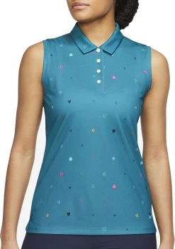 Nike Women's Dri-FIT Victory Sleeveless Golf Polo White