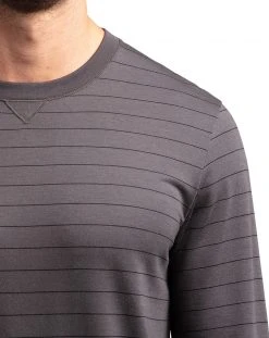 TravisMathew Men's Carlin Long Sleeve Golf Shirt Grey Pinstripe/black 9 TravisMathew Men's Carlin Long Sleeve Golf Shirt Grey Pinstripe/black -Golf Apparel Sales Shop unnamed file 8604