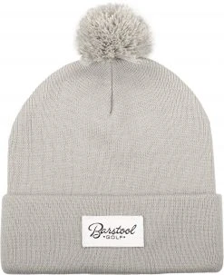 Barstool Sports Men's Golf Pom Beanie Grey