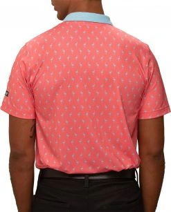 Waggle Men's Many Mingos Golf Polo Pink/blue -Golf Apparel Sales Shop unnamed file 8743