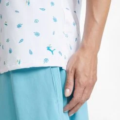 PUMA Women's MATTR Tropics Golf Polo Shirt Bright White/porcelain 8 PUMA Women's MATTR Tropics Golf Polo Shirt Bright White/porcelain -Golf Apparel Sales Shop unnamed file 8748