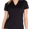 Sport Haley Women's Bailey Short Sleeve Golf Polo Black