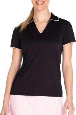 Sport Haley Women's Bailey Short Sleeve Golf Polo Black