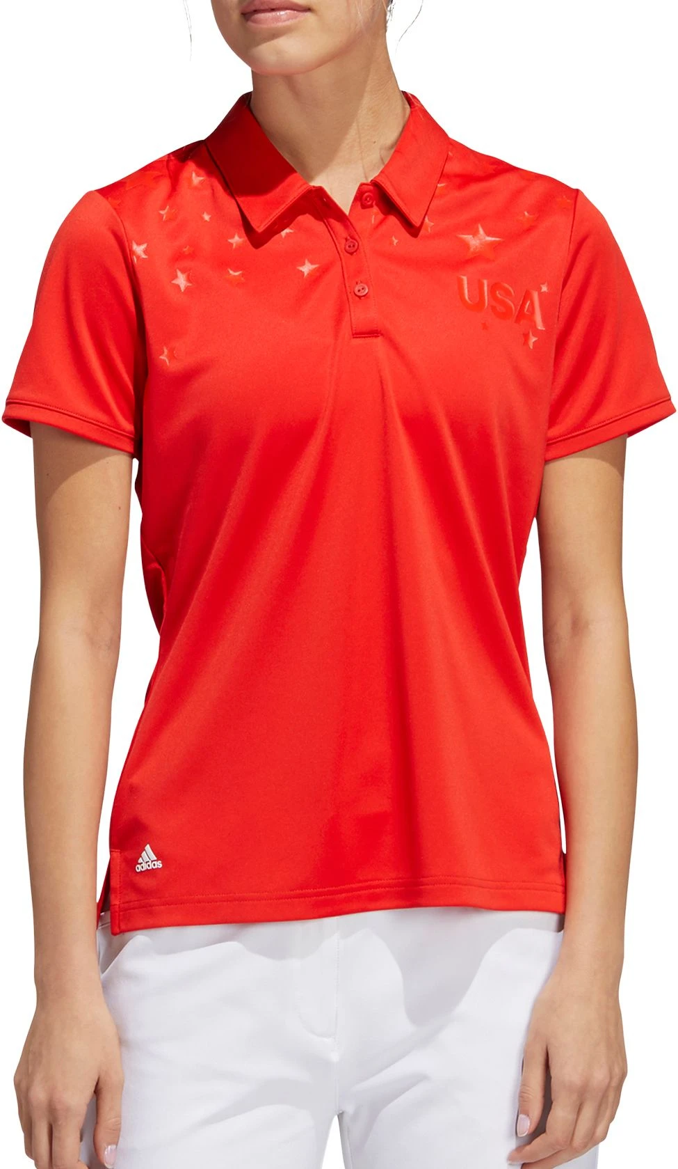 Adidas Women's Rangewear Star Golf Polo Red 3 Adidas Women's Rangewear Star Golf Polo Red