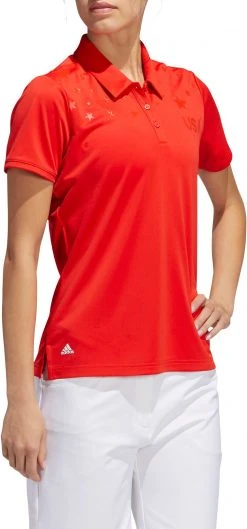 Adidas Women's Rangewear Star Golf Polo Red 12 Adidas Women's Rangewear Star Golf Polo Red -Golf Apparel Sales Shop unnamed file 8784