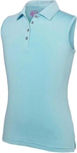Garb Girls' Toddler Kelly Sleeveless Golf Polo Blue