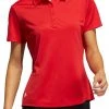 Adidas Women's Performance Polo Shirt Solar Pink -Golf Apparel Sales Shop unnamed file 891