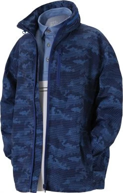 Garb Toddler Boys' Triston Golf Rain Jacket Blue