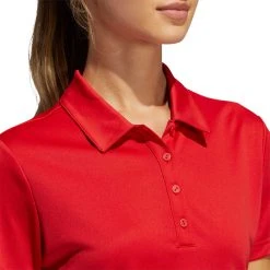 Adidas Women's Performance Polo Shirt Solar Pink -Golf Apparel Sales Shop unnamed file 894