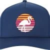 Waggle Men's Flamingo Oasis Golf Hat Navy -Golf Apparel Sales Shop unnamed file 9110