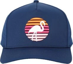 Waggle Men's Flamingo Oasis Golf Hat Navy