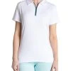 Sport Haley Women's Hannah Short Sleeve Solid Golf Polo White -Golf Apparel Sales Shop unnamed file 9125