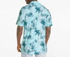 PUMA Men's CLOUDSPUN Tropic Golf Polo Angel Blue/blue Coral 8 PUMA Men's CLOUDSPUN Tropic Golf Polo Angel Blue/blue Coral -Golf Apparel Sales Shop unnamed file 9151