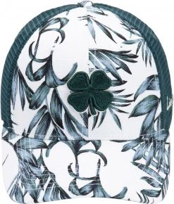 Black Clover Men's Island Luck 10 Snapback Golf Hat Teal