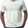 TravisMathew Men's Infinite Wishes Golf Polo Heather Neptune Green -Golf Apparel Sales Shop unnamed file 935