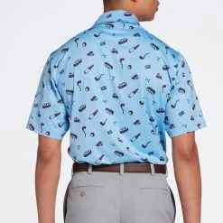 Walter Hagen Men's Perfect 11 Good Game Print Golf Polo Good Game Daybreak Blue -Golf Apparel Sales Shop unnamed file 9380